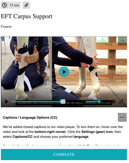 EFT Carpus Support