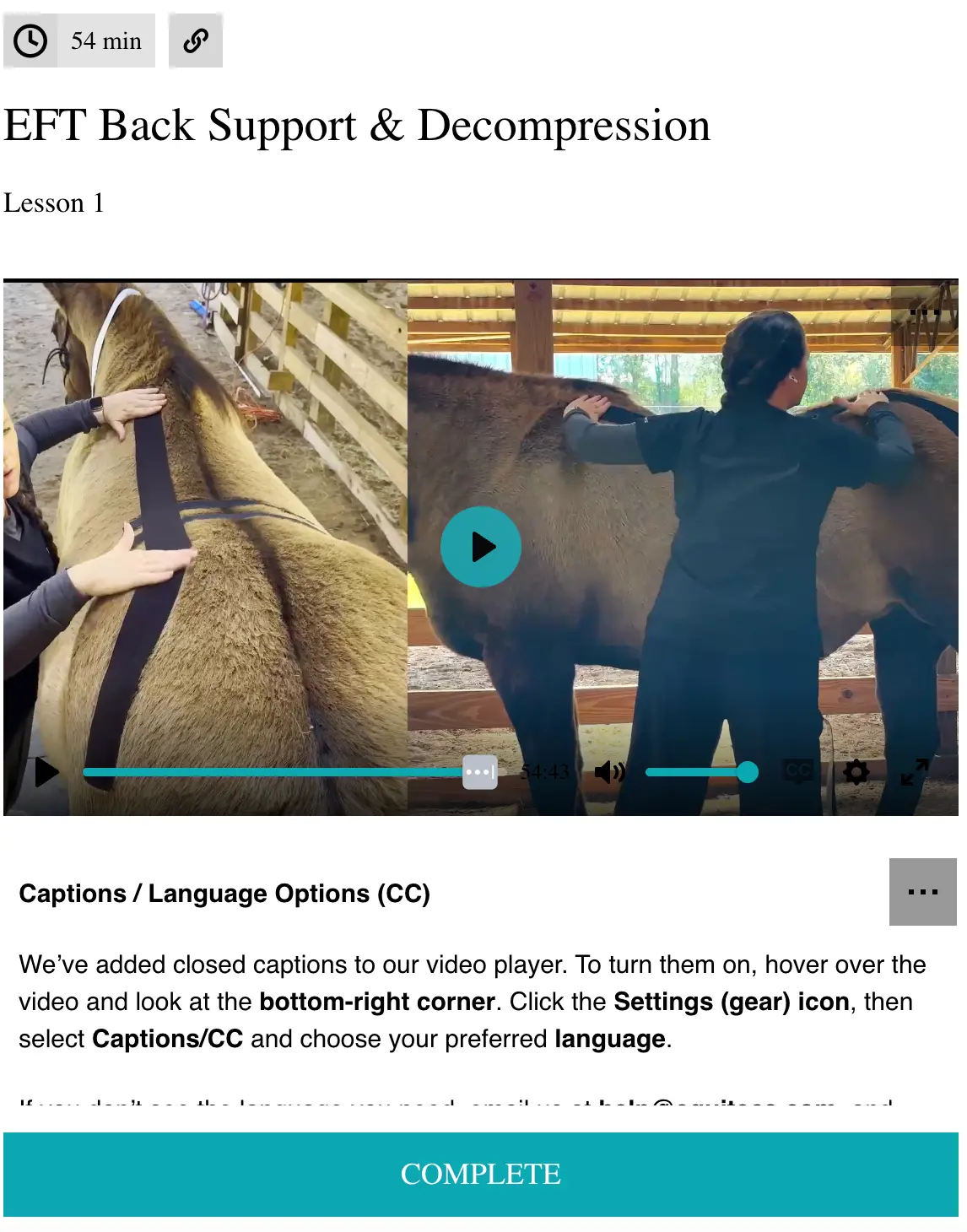 EFT Back Support &amp; Decompression