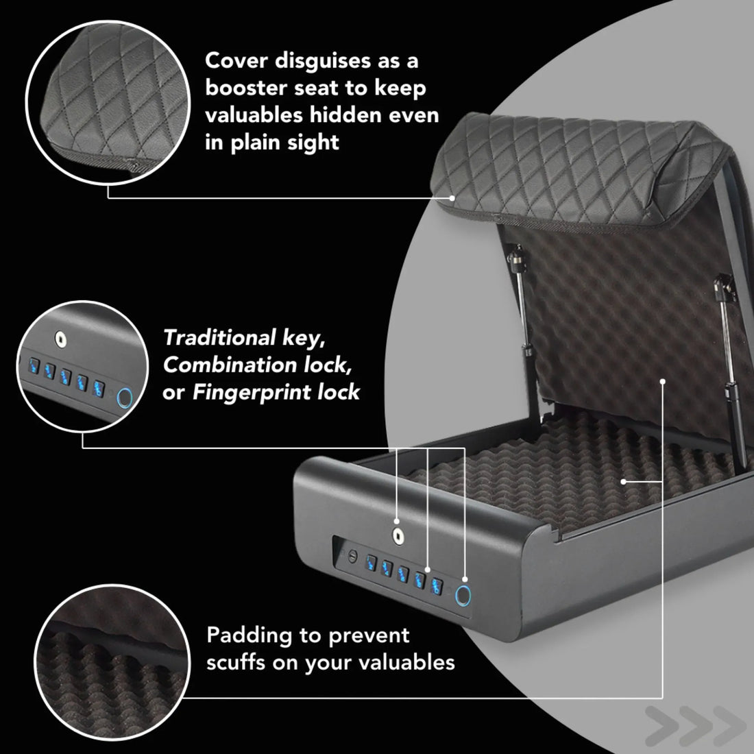 BoostedSafe Elite: Fingerprint, Key &amp; Digital Combo