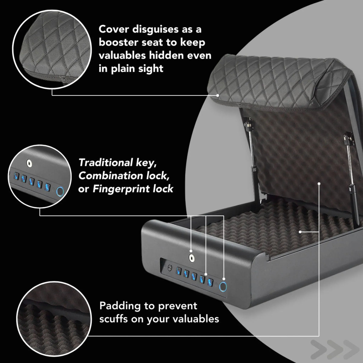 BoostedSafe Elite: Fingerprint, Key &amp; Digital Combo