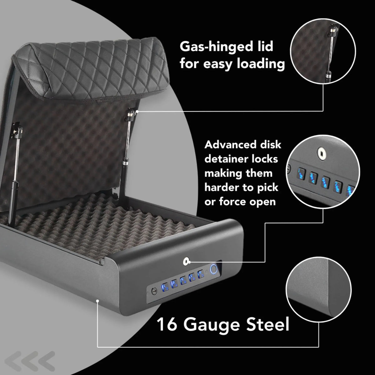 BoostedSafe Elite: Fingerprint, Key &amp; Digital Combo